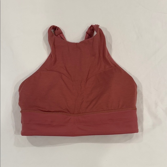 Lululemon Athletica High Neck Sports Bra - Rose - Picture 3 of 3